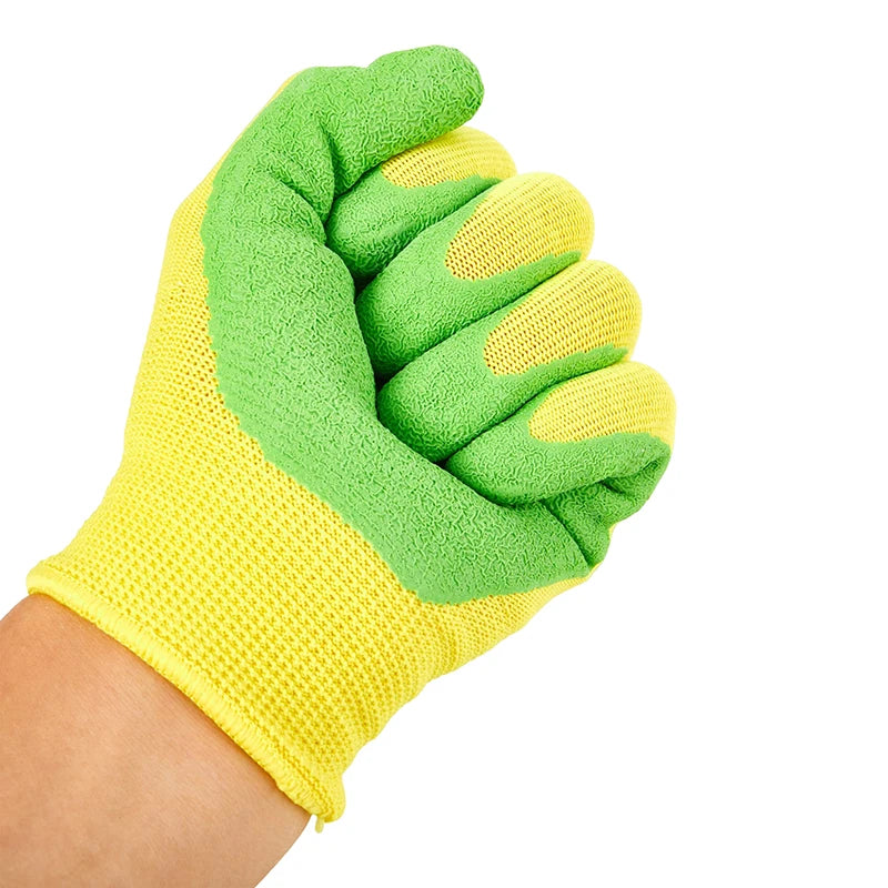 1Pair Breathable Children Gardening Gloves Durable Waterproof Gloves Anti Bite Cut Collect Seashells Protector Handwork Gloves