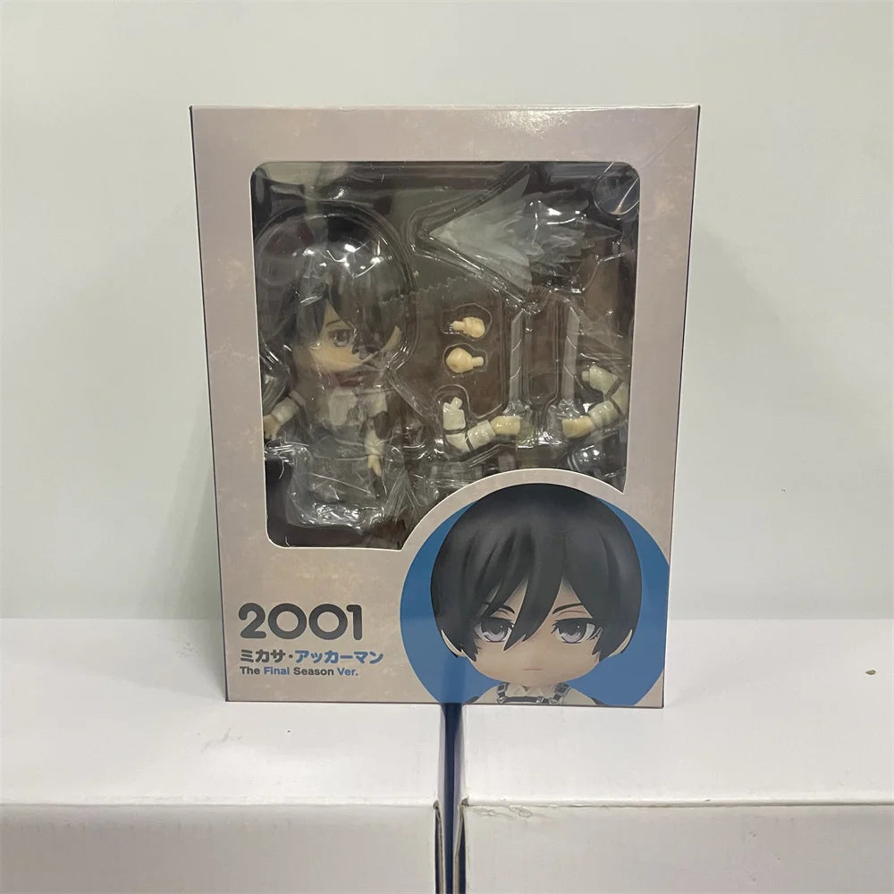 Attack on Titan Anime Figure Mikasa·Ackerman 2001 Final Season Action Toys for Children Figure Collector 10cm Birthday Gifts