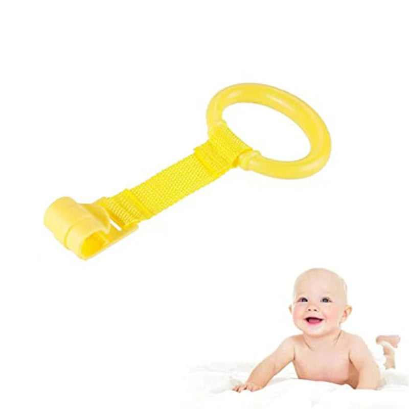 Baby Walking Assistant Pull Up Ring Safety Learning Stand Up Rings For Playpen Crib Hooks Bed Arm Exercise Gym For Toddler