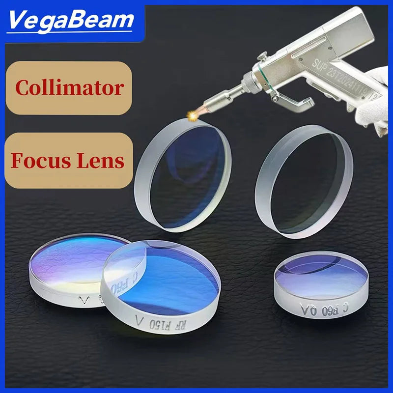 5PCS Laser Collimator Lens Focusing Lens D16x5 F60 D20 x4.5 F150 F200 F400 for SUP 23T /21T Handheld Qilin laser welding gun 23S