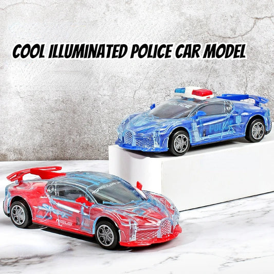 Cool Luminous Children's Toy Car Music Police Car Luminous Electric Model Electric Children's Toys Children's Toys Gifts
