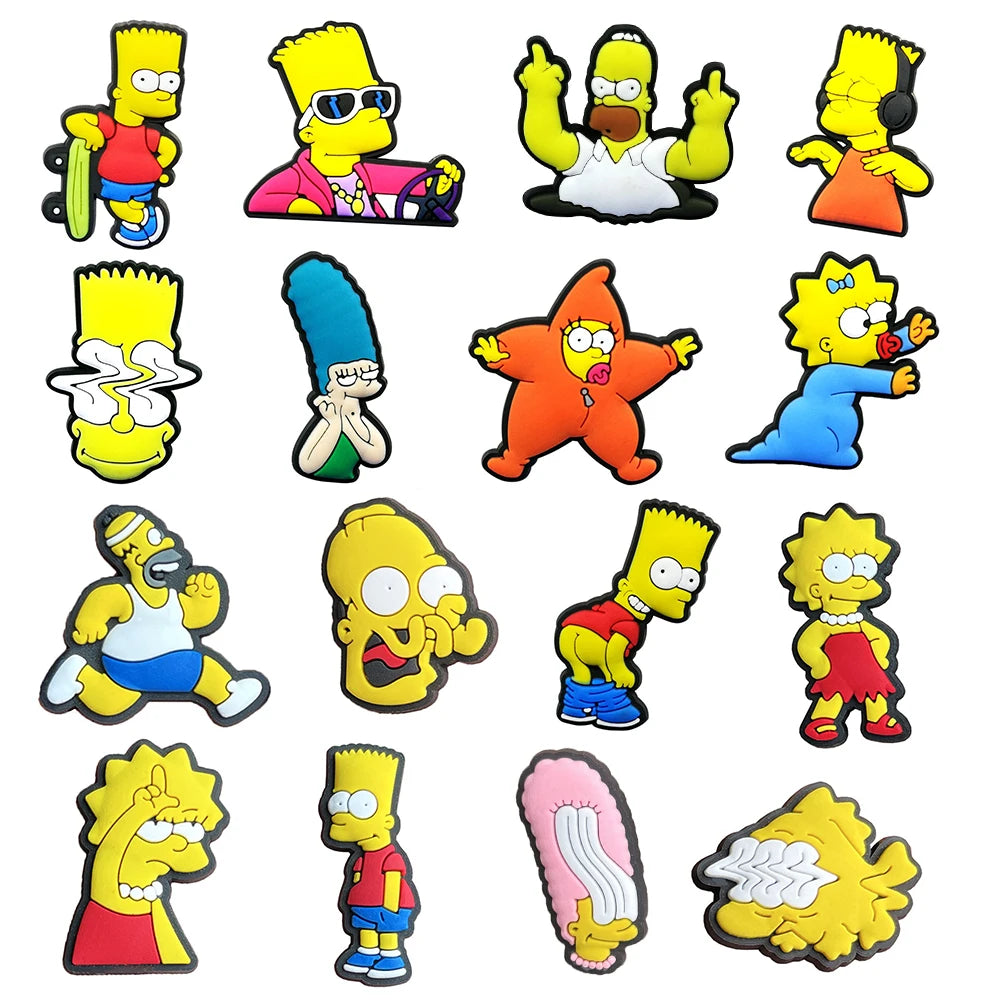 MINISO Disney Series Cute Toy Story Bear PVC Shoe Charms Cartoon DIY Clog Sandals Shoes Accessories Decorate Girl Boy Kids Gifts