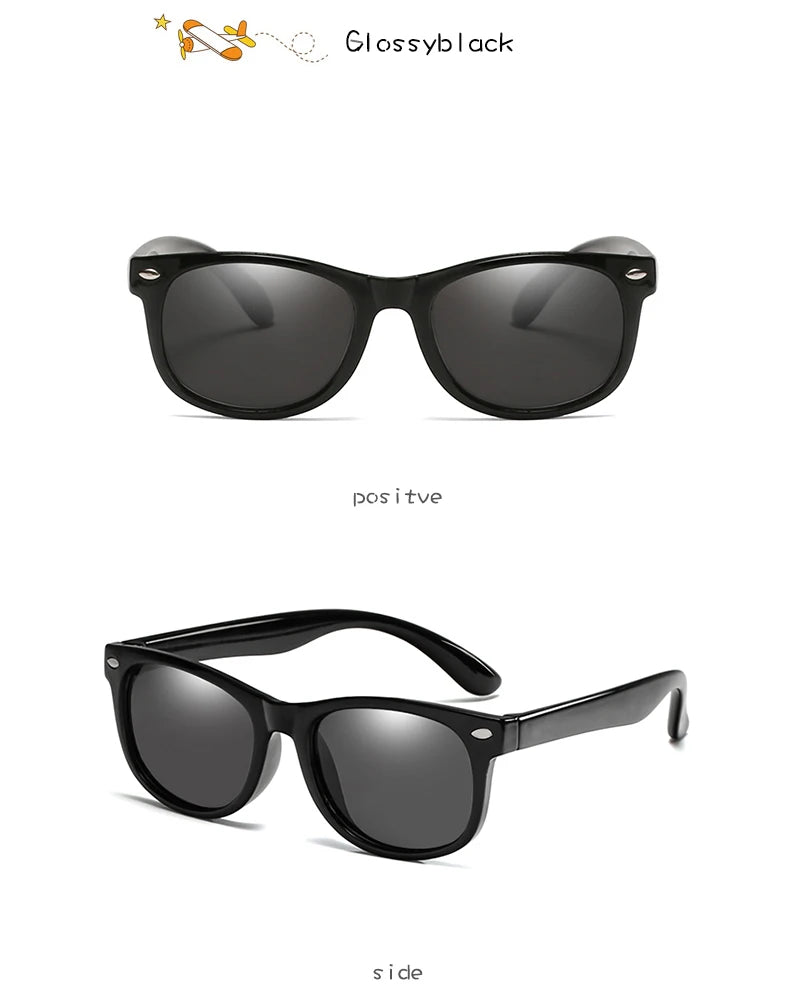 Baby Sunglasses with Glasses Box Boys Girls Outdoor Goggles Sun Glasses AC Lens Safety Glasses and Cases Gift for Kids