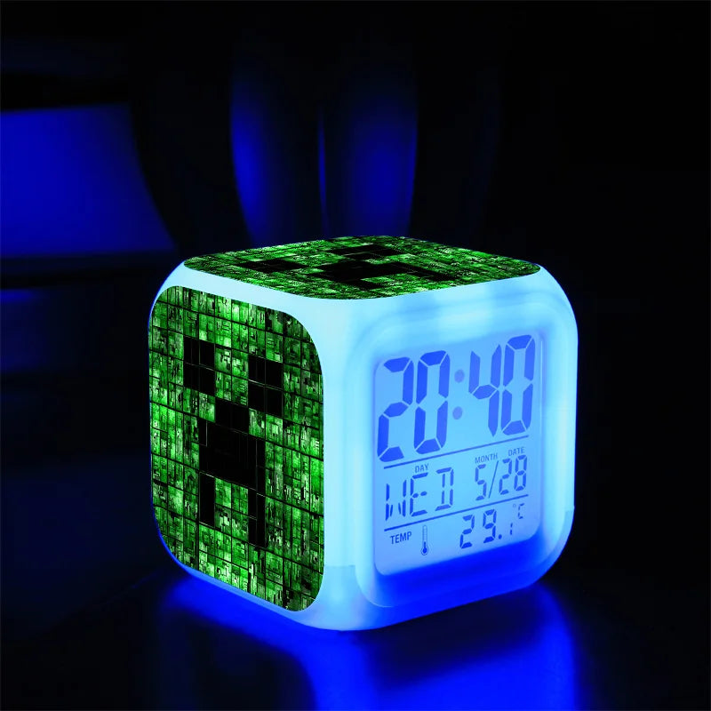 Digital Alarm Clock Battery Electric Game Set Time Alarm Clock Toy Kids Boys Creative Portable Despertador Bedroom Decor Reloj