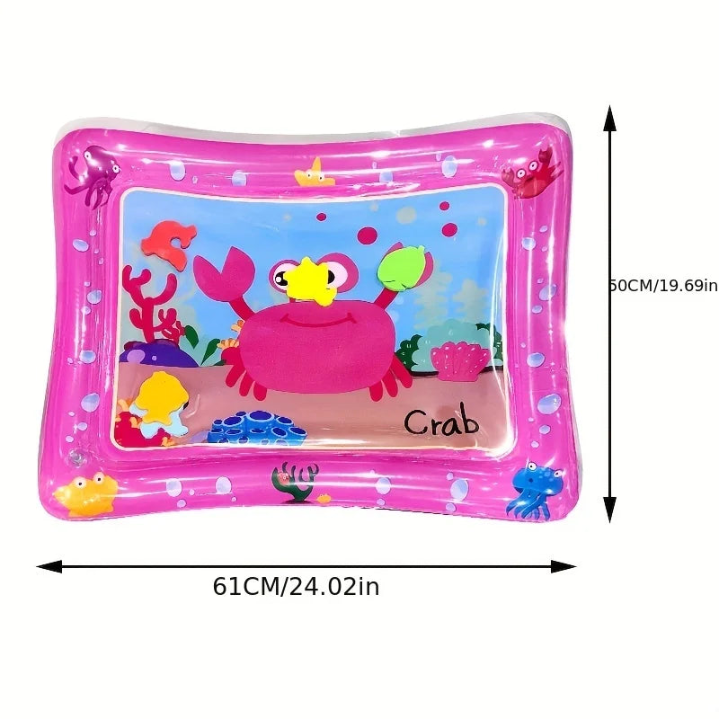 Inflatable Tummy Time Baby Water Play Mat Pink Color Premium Water Mat Infants and Toddlers is The Perfect Fun Toy