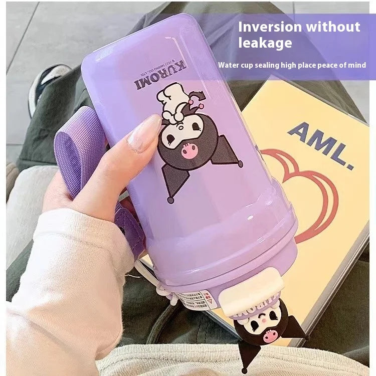 Cute Cartoon Children Insulated Cup With High Appearance 304 Stainless Steel Large Capacity Student Children Portable Water Cup