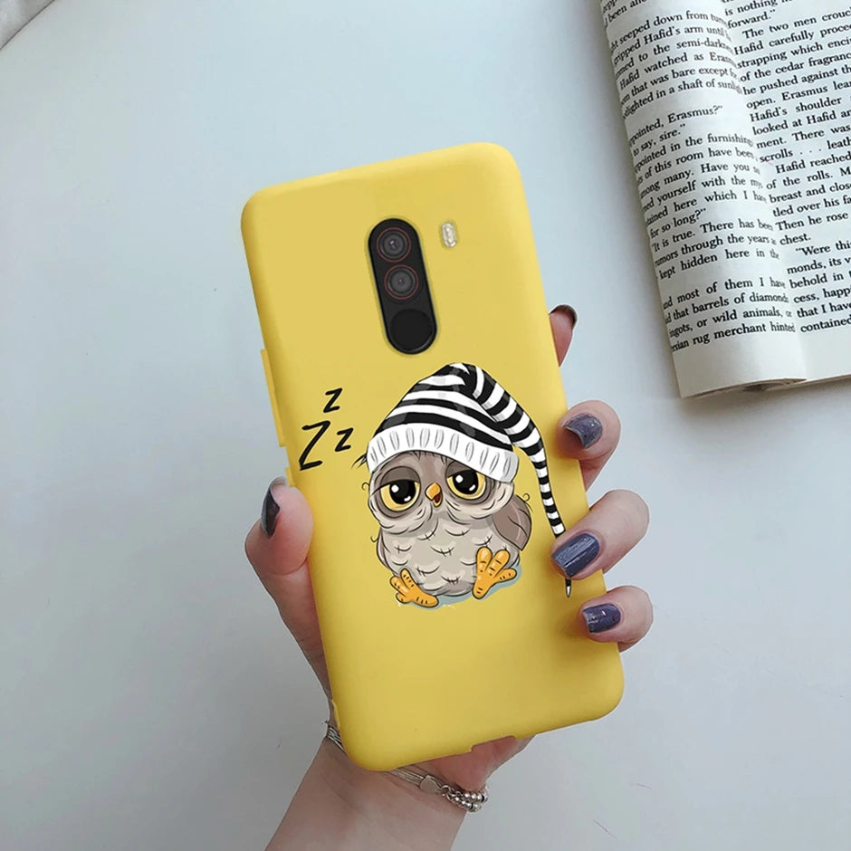For xiaomi Pocophone F1 Case for xiaomi Poco F1 Case Silicone Soft TPU Phone Cases for PocoF1 Back Cover Heart Butterfly Bumper