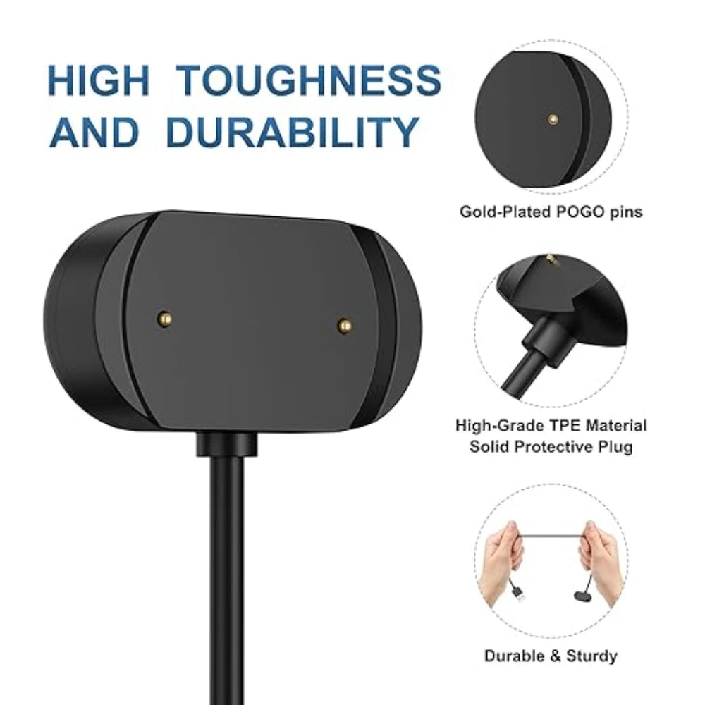 For huami Amazfit GTR3/GTR4/GTR3Pro/GTS3/GTS4/T-rex2 Charger USB Charger Smart Watch Fast Charger Dock Replacement Charger 3.3ft