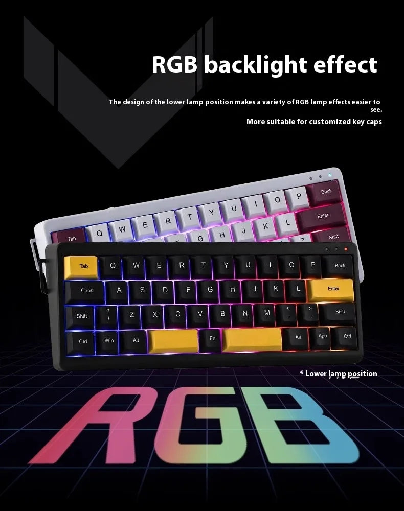Epomaker Th40 Via Ultra-Compact 40% Layout Hot-Swappable Gasket-Mounted Wired/Bluetooth/2.4g Wireless Mechanical Keyboard
