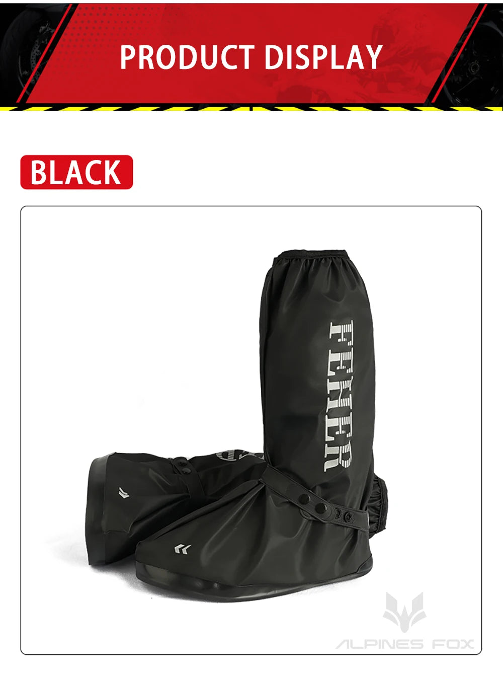 High Tube Motorbike Rain Shoe Covers Waterproof Reusable Motorcycle Cycling Bike Rain Boot Reflective Rainproof Shoes Cover