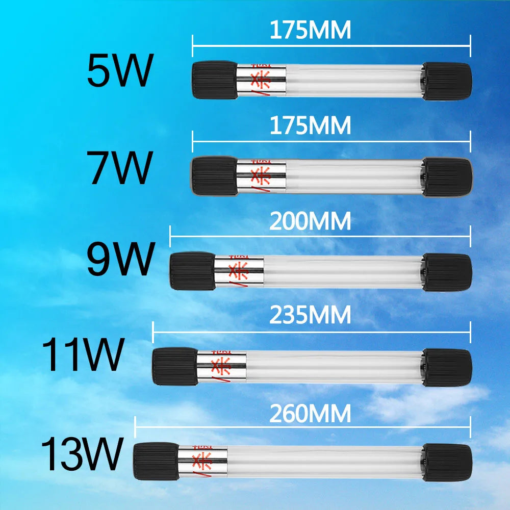 Aquarium UV Light Submersible Sterilization Lamp 5~11W For Fish Tank
