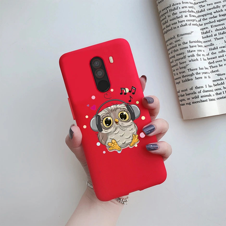 For xiaomi Pocophone F1 Case for xiaomi Poco F1 Case Silicone Soft TPU Phone Cases for PocoF1 Back Cover Heart Butterfly Bumper
