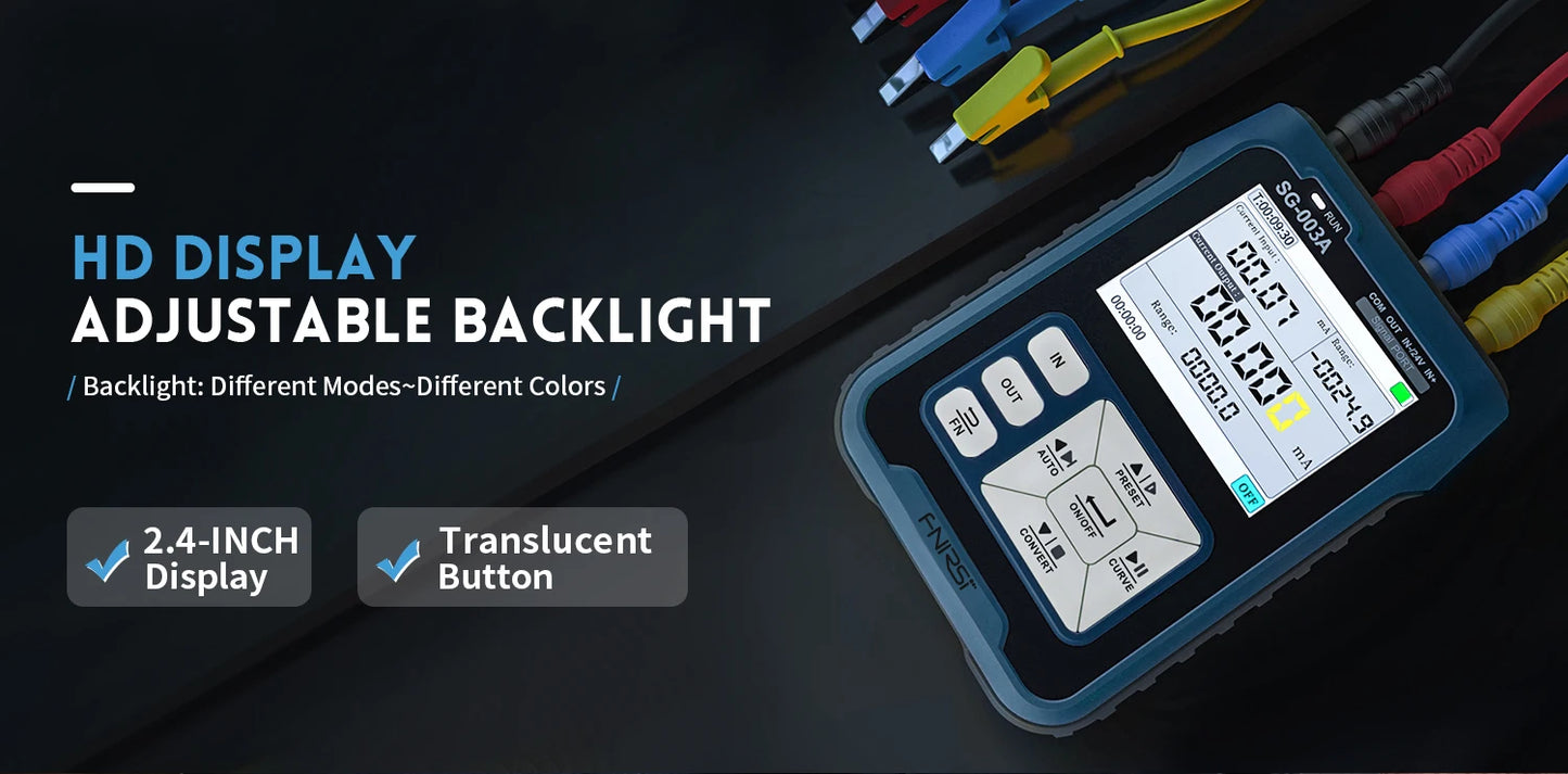 FNIRSI SG-002 Digital 4-20mA 0-10V Voltage Gerador de sinal Current Transmitter Professional Electronic Measuring Instruments