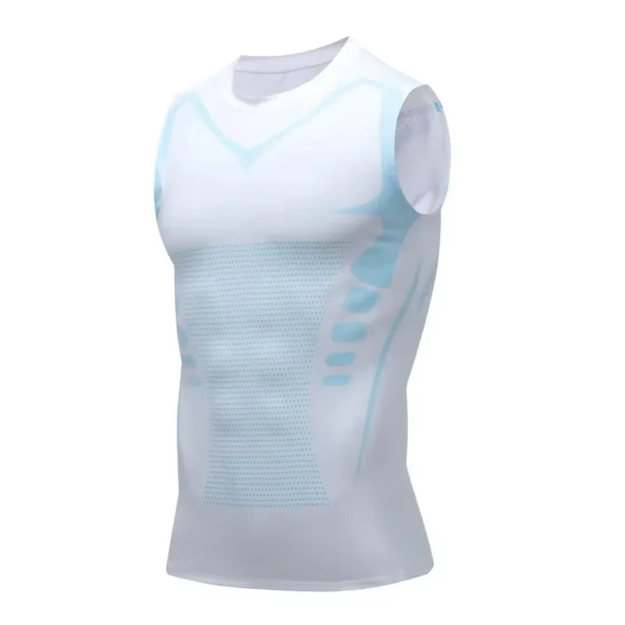 Clearance_1pcs Men's Breathable Soft Comfy High Stretch Short Sleeve High Neck Base Layer For Spring Autumn, Men's Undershirts_C
