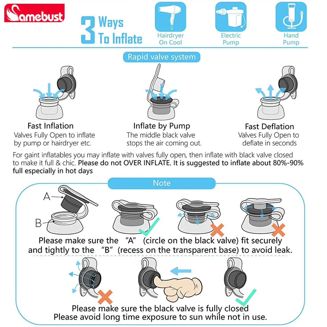 Camebust Foldable Air Bed Inflatable Lazy Sofa Mattress for Home and Outdoor Use Portable Air Mattress Camping Sleeping Mat