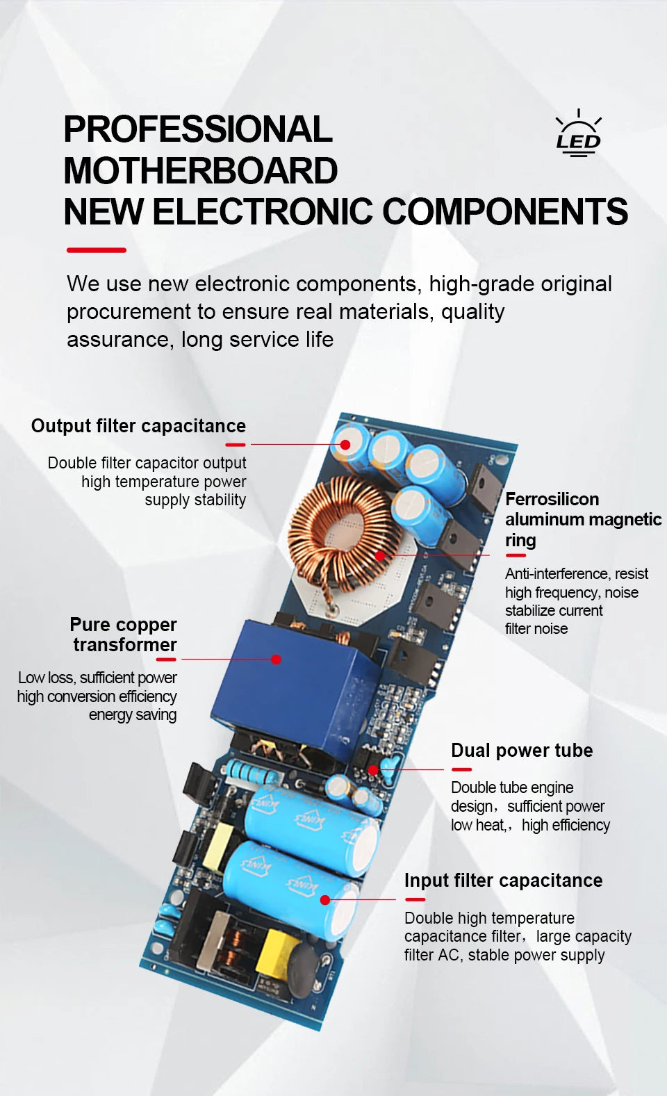 AC/DC waterproof lighting power supply IP6712V 24V outdoor LED driver 600W 500W 400W 300W 200W 100W transformer power supply