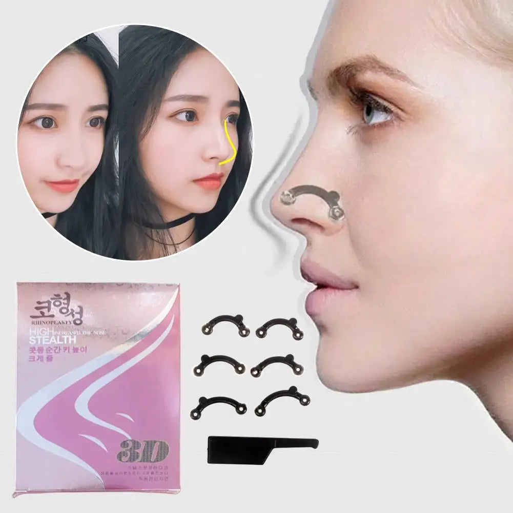 A set Beauty Nose Up Lifting Bridge Shaper Nose Clip Nose Bridge Straightening Nose Curler Massage Tool Nose Shaping Clip