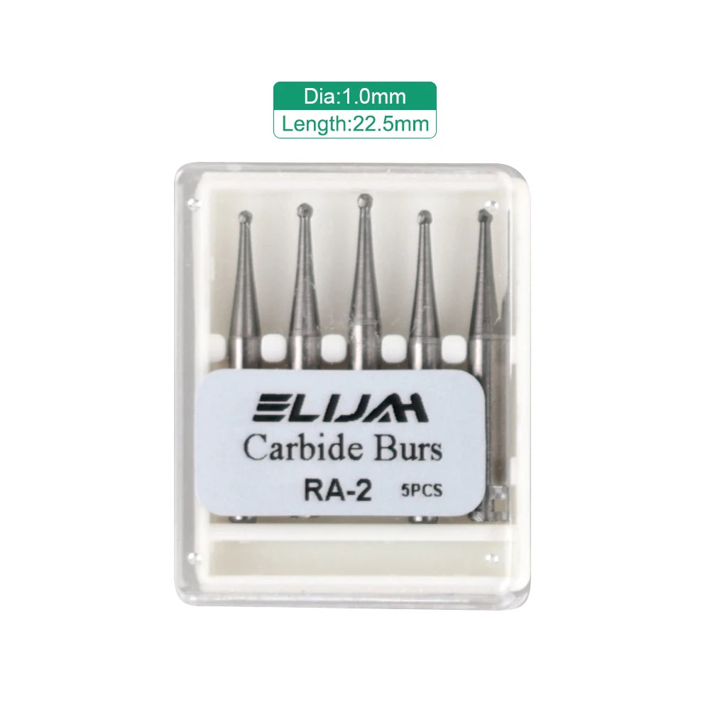5Pcs/box Dia.2.35mm Dental Round Bur RA Series Tungsten Carbide Bur For Low Speed Contra Angle Handpiece Polishing Tool Material