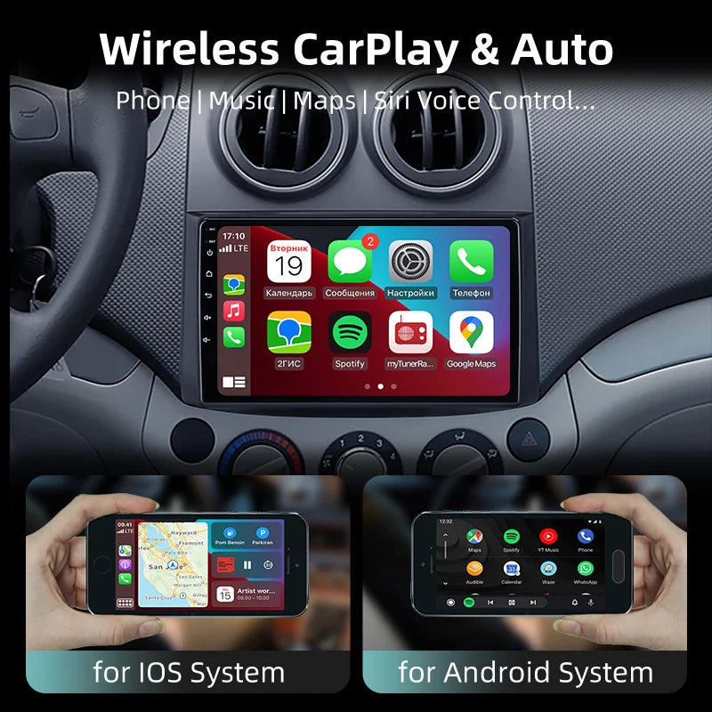 2Din Android 12 Car Radio for Chevrolet AVEO T250 2006-2012 Multimedia Player Carplay Auto Autoradio Navigatore Stereo Head Unit