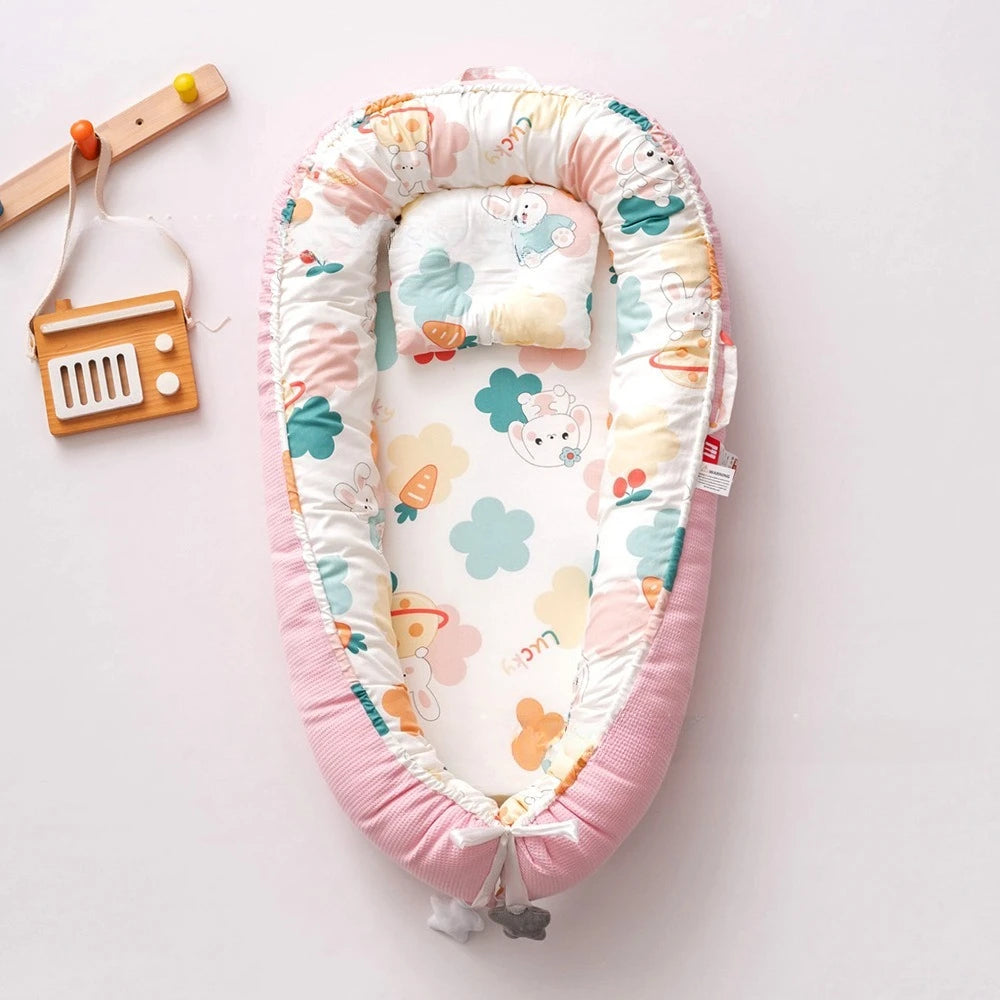2025 Breathable Detachable and Washable Portable Baby Bassinet - Bionic Travel Crib