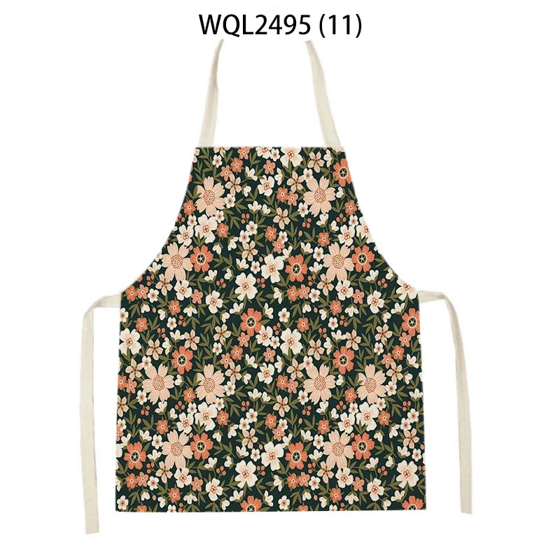 Plant Apron Kids Apron Kitchen Household Item Aprons Adult Hair Pinafore Custom Logo Kitchen Supplie Tablier Aprons 55-68cm