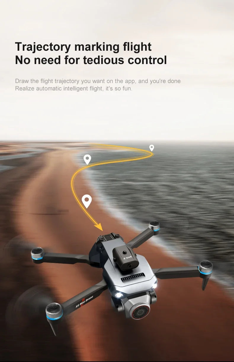 New K6 MAX LCD Screen Drone 8k Profesional HD Camera Brushless Obstacle Avoidance Photography Foldable Quadcopter Toys Gifts