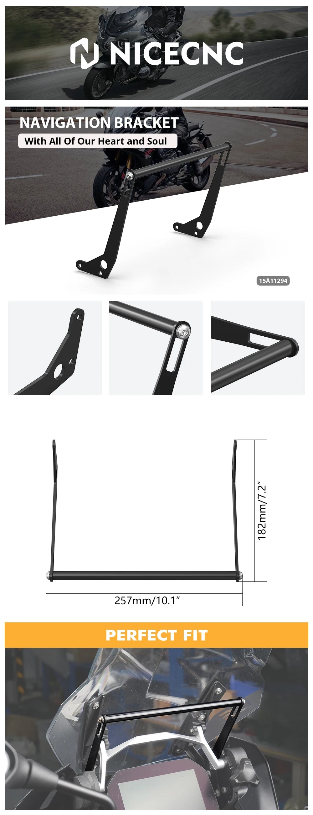 Navigation Bracket GPS Mount For BMW R1250GS GSA R 1250 GS Adventure 2018-2023 R 1200 GS GSA R1200GS Adventure 2013-2018 2014 15