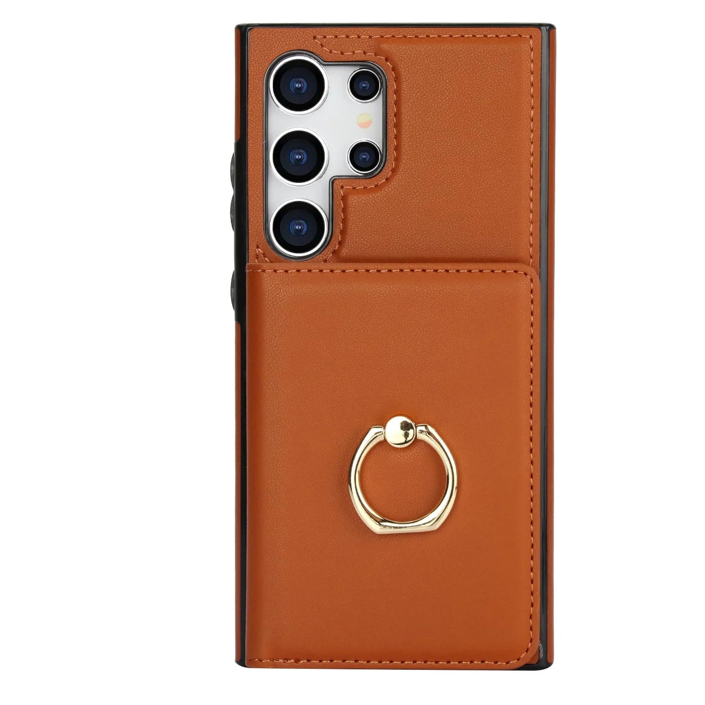 Wallet Case with Card Holder, 360° Rotation Ring Kickstand Magnetic Clasp for Samsung Galaxy S25 S24/S23/S22/S21 Ultra/Note 20