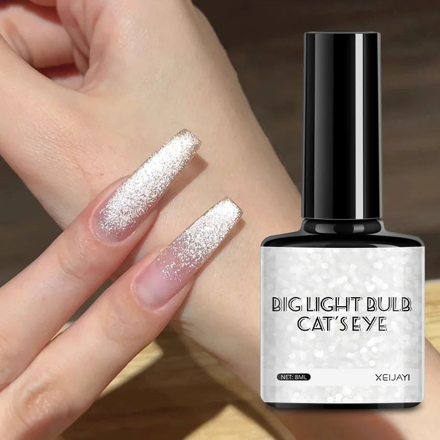 Universal Cat Eye Gel Nail Polish Magnetic Gel Polish for Nail Art Semi Permanent Glitter Varnish Top Coat for Nail Design