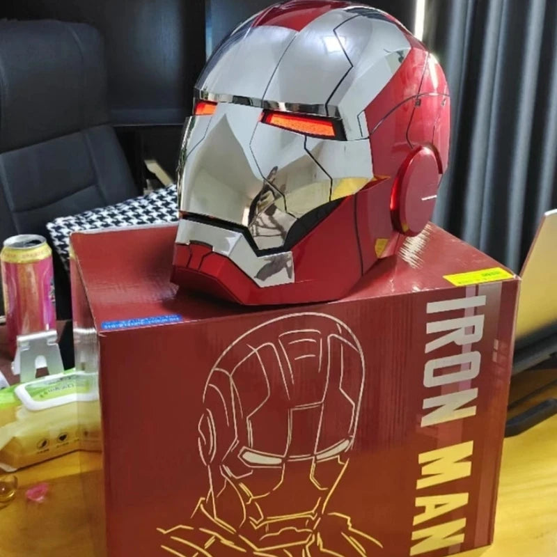 Jarvis Iron Man Helmet Mk5 Real Man Wearable And Deformable Voice Controlled Electric Opening And Touching Remote Control Ak Diy