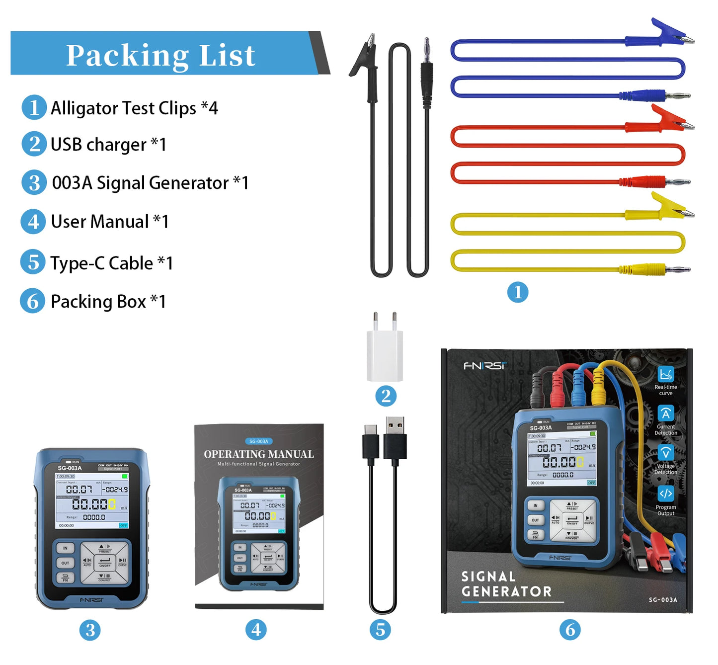 FNIRSI SG-002 Digital 4-20mA 0-10V Voltage Gerador de sinal Current Transmitter Professional Electronic Measuring Instruments