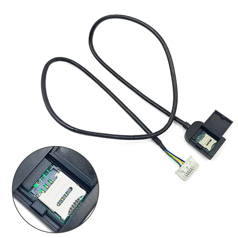 For Android Radio Multimedia Gps 4G Cable Connector Car Accsesory Sim Card Slot Adapter Telephone Cable Large Screen Wires Part