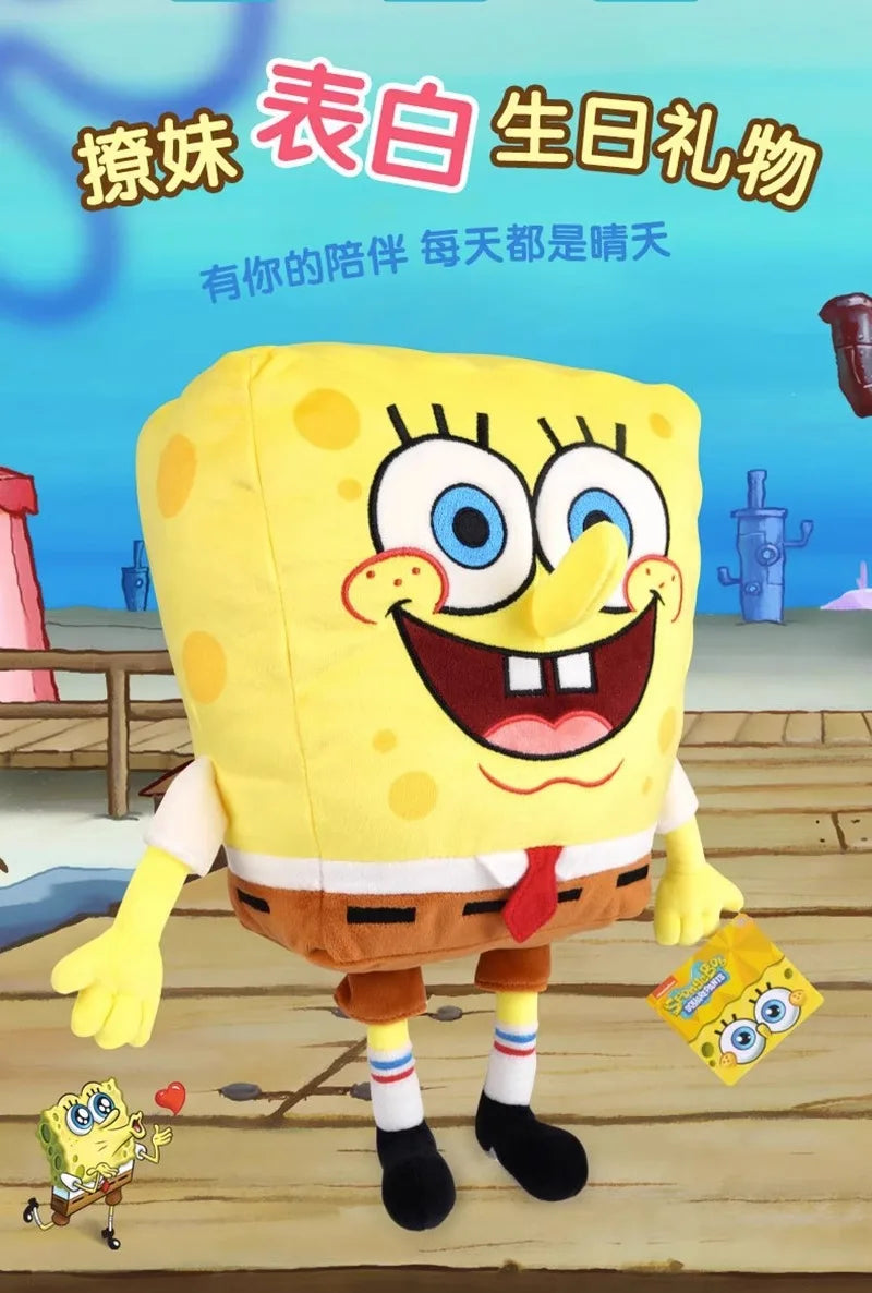 Anime Spongebob Squarepants Patrick Star Squidward Eugene H. Krabs Gary Kawaii Cartoon Stuffed Plush Toys Birthday Gift For Kids