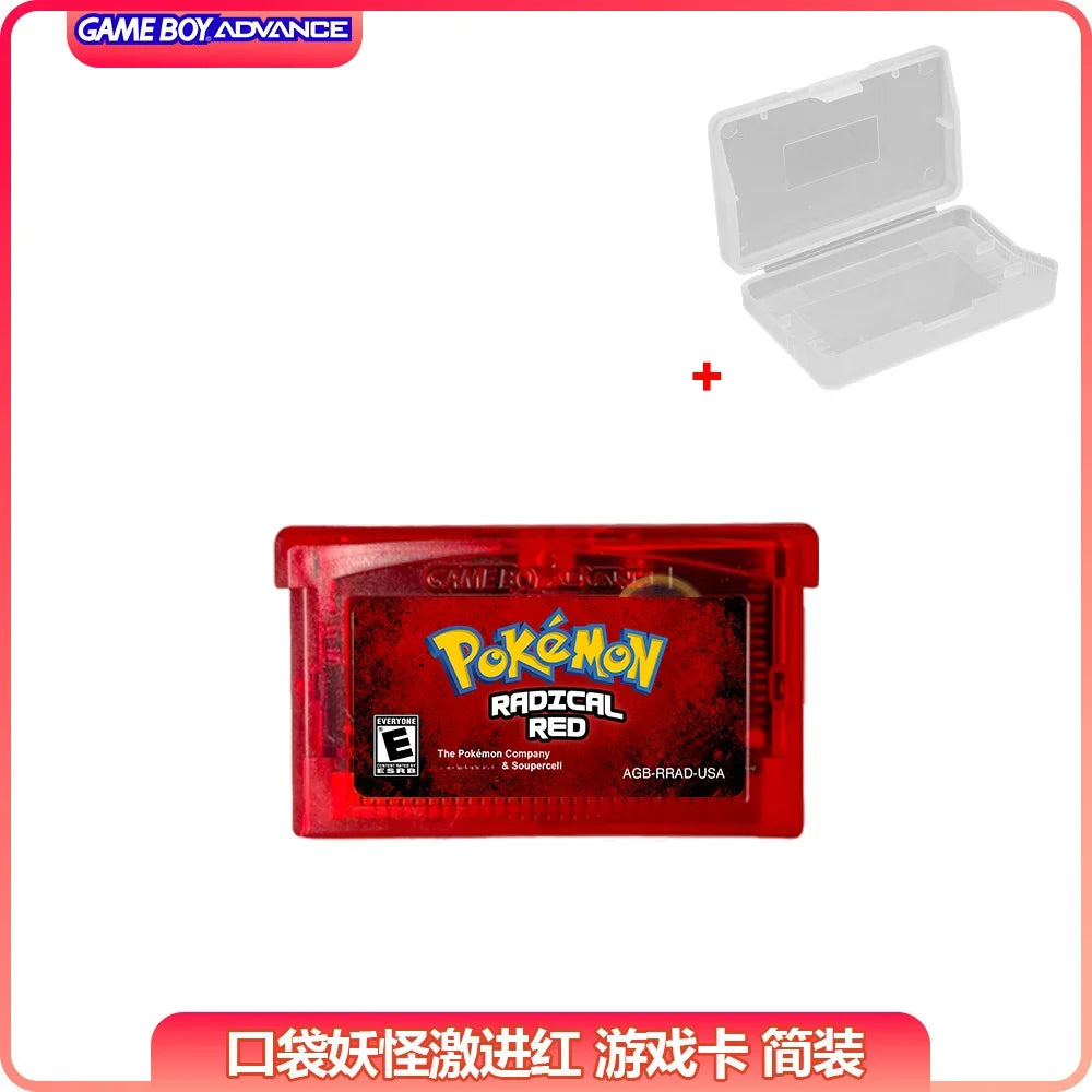 GBA RTC Pokemon  Real Clock  New Version 2.0 Game Card  Featured Popular English Games