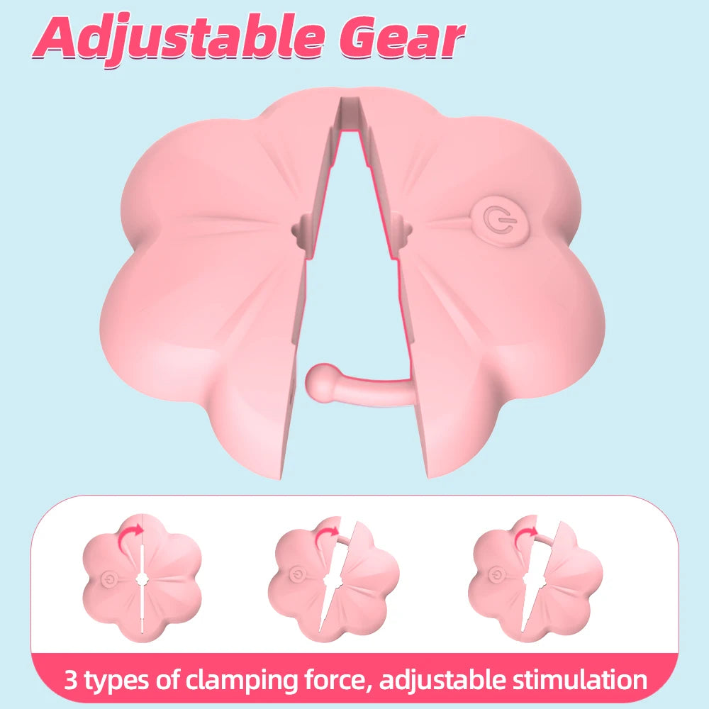 Nipple Clamps Vibrating Massager Remote Control Invisible Wear Sex Toys for Women Breast Pleasure Stimulate Foreplay Teasing Toy