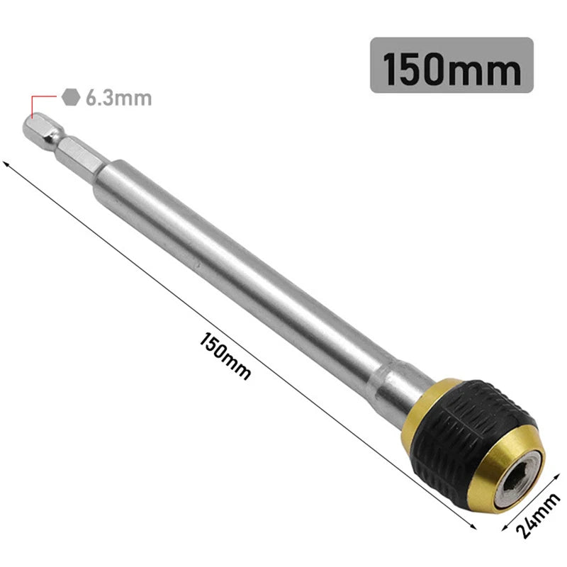 Extension Rod Quick Change Holder Drive Guide Screw Drill Tip 1/4 "Hex Magnetic Ring Screwdriver Bits Drill Hand Tools Drill Bit