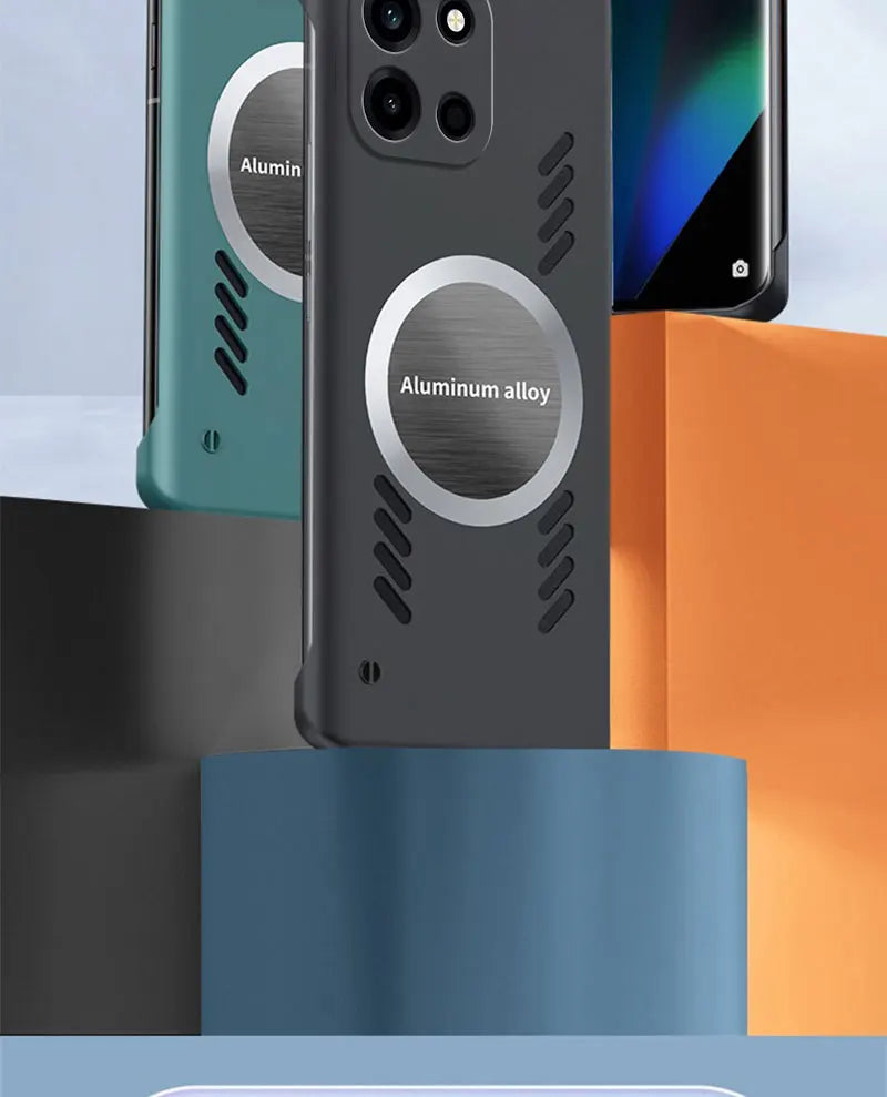 Graphene Heat Dissipation Cooling Magnetic Phone Case for ONEPLUS Nord6 CE6 Nord 6 Shockproof Hard PC Frameless Cover