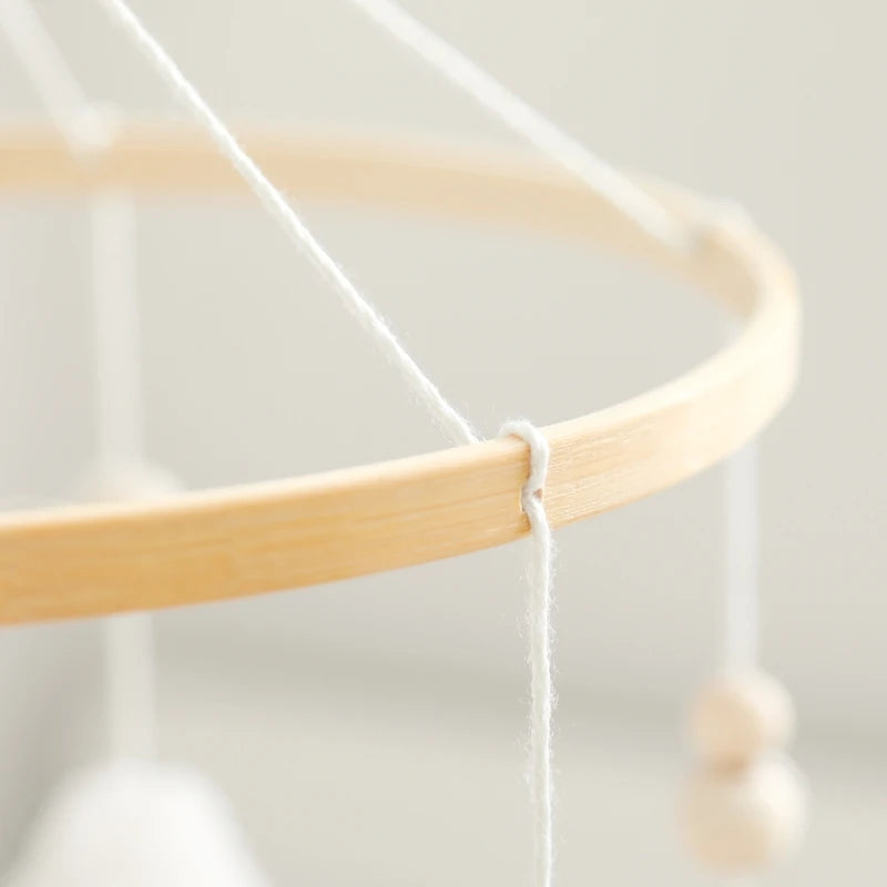 Baby Crib Mobile Bed Bell Toys Musical Rattle Educational Toys Bed Bell Newborn Mobile Bed Bell Bracket Baby Hanging Toys Holder