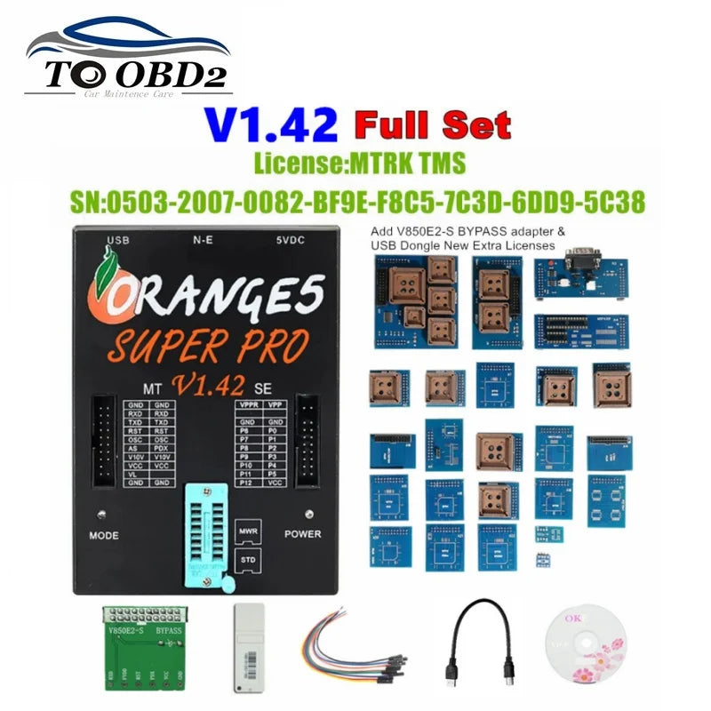 V1.42 V1.38  Full License Orange5 Lowest Price Programmer OEM orange5 With Full Adapter orange5 programmer High Quality Orange 5