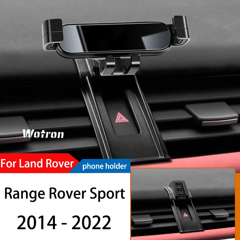 Car Phone Holder For Land Rover Range Rover Sport 2014-2022 GPS Special Gravity Navigation Mobile Bracket 360 Degree Rotating