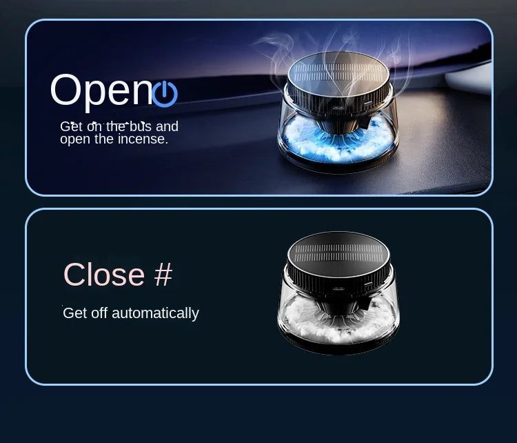 New High-end Cloud Car Solar Aromatherapy Light Luxury New Lasting Fragrance Men's Car Perfume Fog