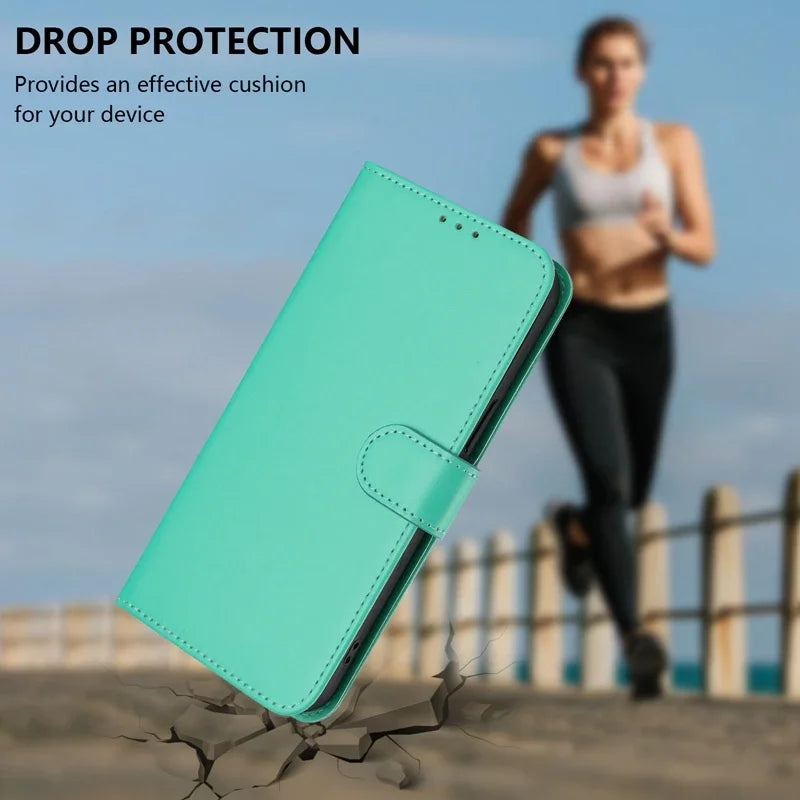 For Funda Tecno Camon 50 Pro 4G Case Candy Solid Color Flip Cover on for Tecno Camon 50 pro 4G CN5c Leather Phone Case Coque