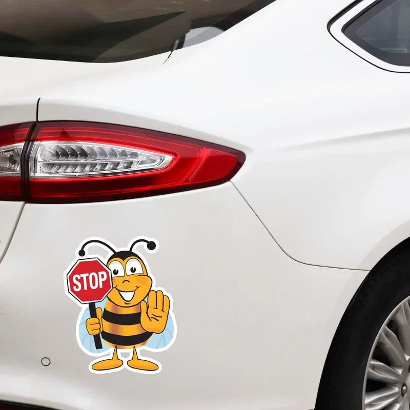 BEE STOP Decorate Sticker Car Decal PVC Car Decoration Waterproof Vinyl Decal 14.2CM*18.2CM,KK
