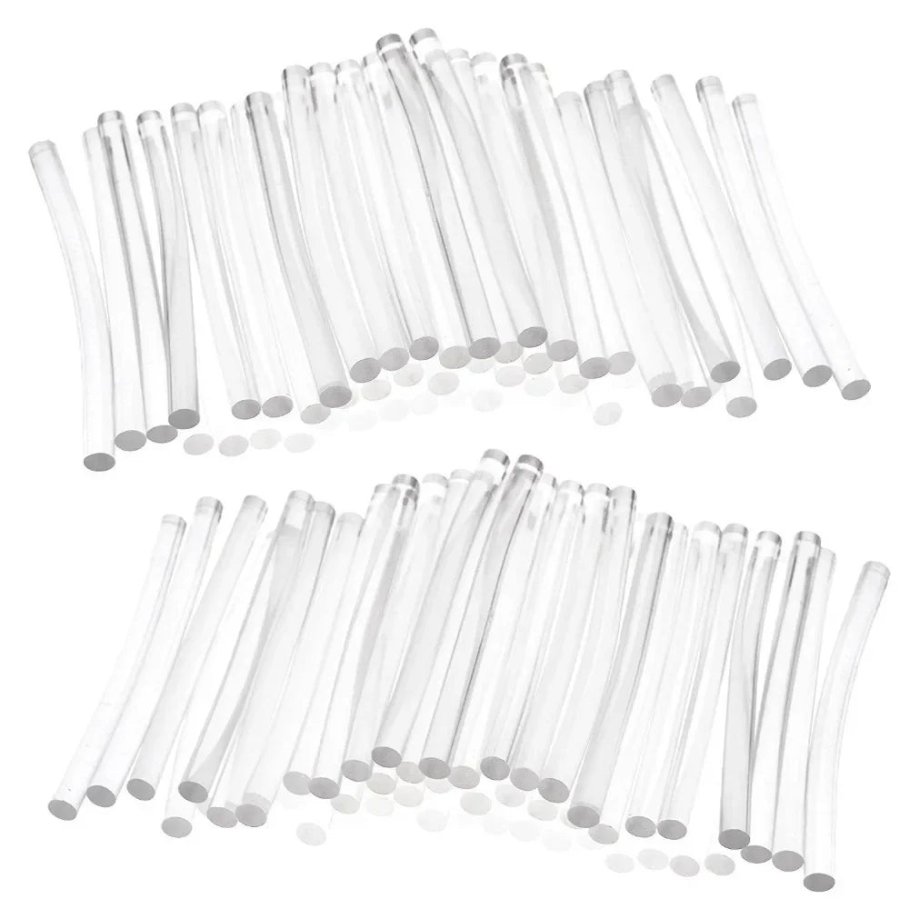 60PCS 7MM High Viscosity Transparent Hot Melt Adhesive Super Stick Adhesive High Temperature Resistant Hot Melt Adhesive Strip