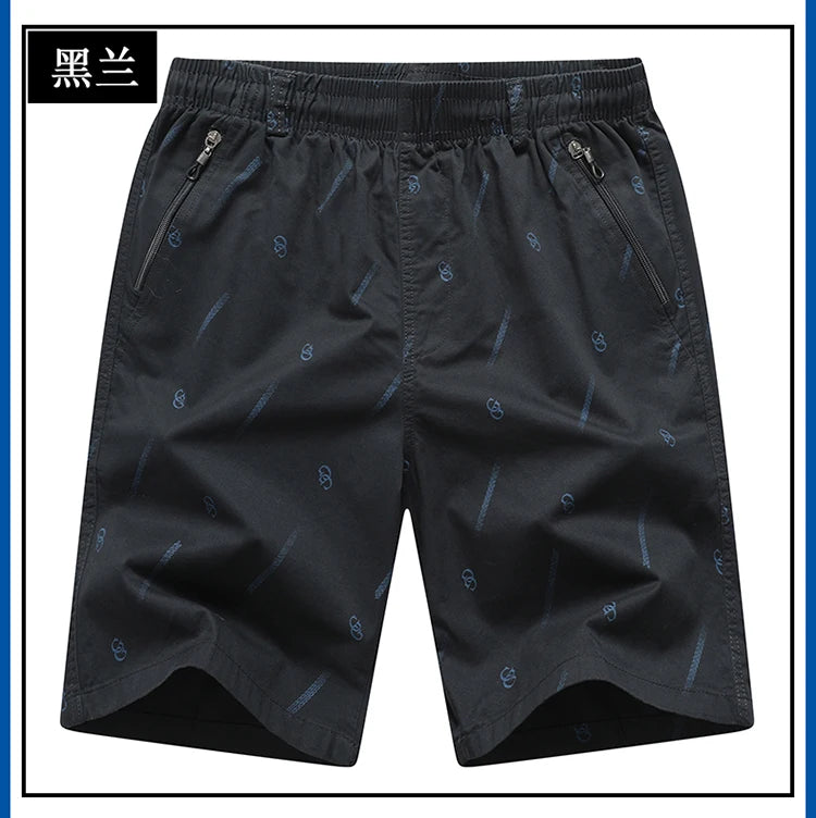 2024 Men's Work Shorts Summer Cotton Thin Casual Sweatpants Comfortable Hundred Five Pants