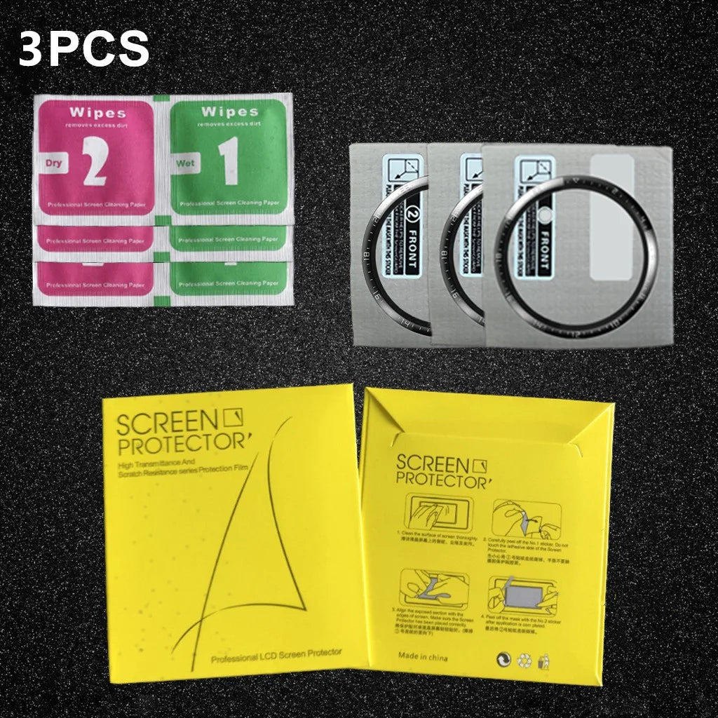 3pcs 3D Protective Film for Huawei Watch GT2 46 42mm HD Clear Screen Protector for Huawei GT2 Smart Watch Soft Film (Not Glass)