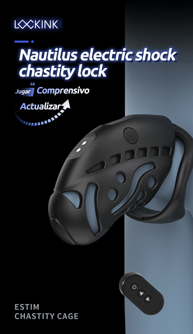 Male electric chastity cage sex toy USB magnetic charging chastity chicken cage penis ring Male 3 size 9 frequency chastity cage