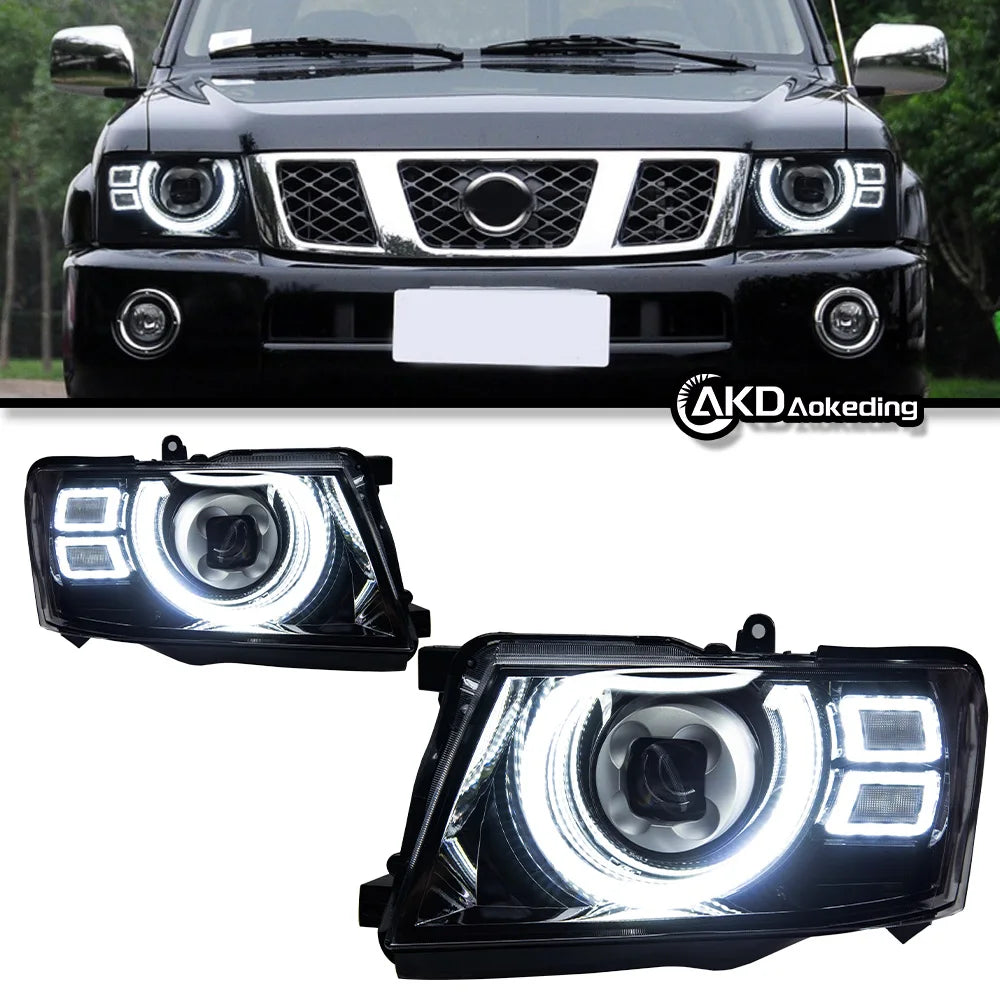 Car Lights for Patrol Y61 2005-2022 LED Auto Headlights Assembly Upgrade Defender Style Design Bifocal Lens Exterior Accessories