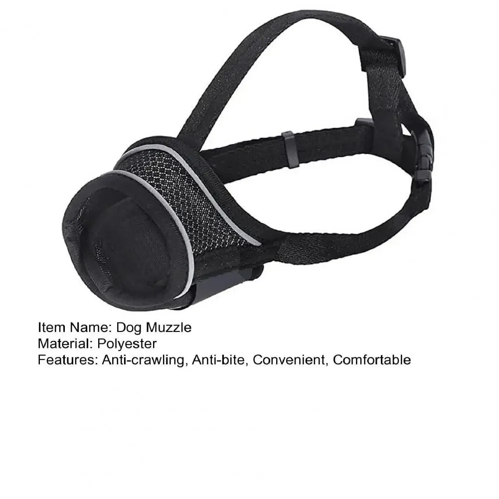 Dog Muzzle Breathable Adjustable Comfortable Pet Muzzle Anti-chewing Anti-biting Dog Muzzle Pet Supplies