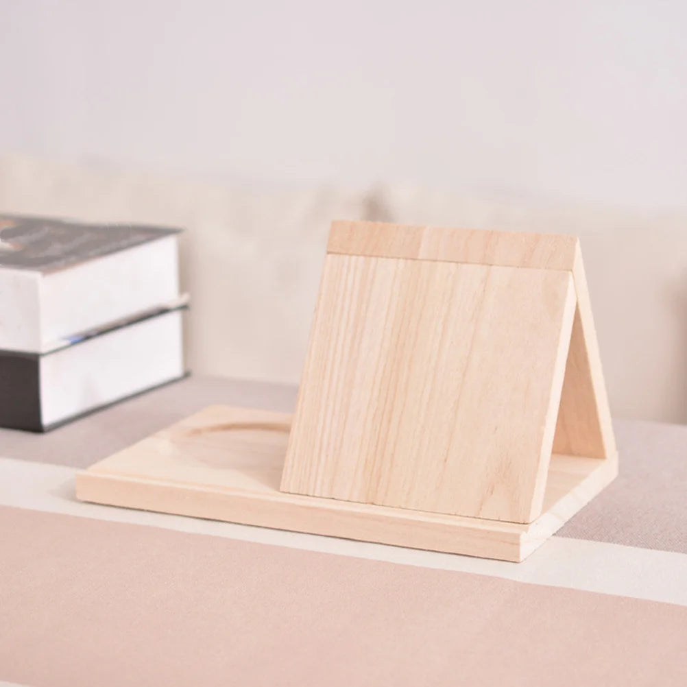 Triangle Wood Book Stand Minimalist Bookshelf Freestanding Book Holder Storage Organizer for Books Home Shelf for Books